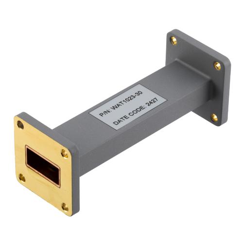 WR-90 Waveguide Fixed Attenuator, 30 dB, Operating from 8.2 GHz to 12.4 GHz, UG-39/U Square Cover Flange, Rated to 2 Watt Fairview Microwave FMWAT1023-30