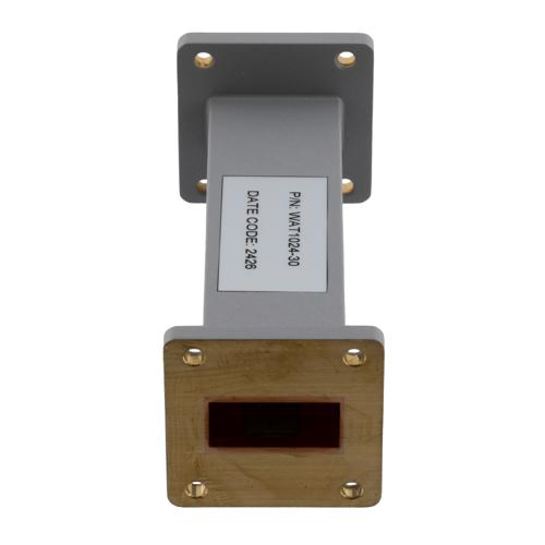 WR-112 Waveguide Fixed Attenuator, 30 dB, Operating from 6.57 GHz to 9.99 GHz, UG-51/U Square Cover Flange, Rated to 2 Watt Fairview Microwave FMWAT1024-30