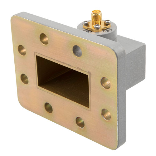 WR-159 to SMA Female Waveguide to Coax Adapter UDR58 with 5.38 GHz to 8.17 GHz in Aluminum Fairview Microwave FMWCA1085