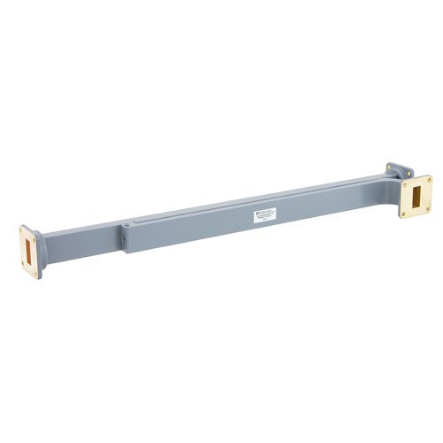 30 dB WR-90 Waveguide Broadwall Coupler with UG-39/U Square Cover Flange and E-Plane Coupled Port from 8.2 GHz to 12.4 GHz in Copper Alloy Fairview Microwave FMWCP1019