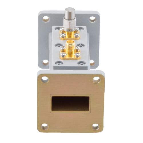 50 dB WR-90 Waveguide Loop Coupler, UG Cover Flange, SMA Female Coupled Port, 8.2 GHz to 12.5 GHz in Aluminum Fairview Microwave FMWCP1100S-50