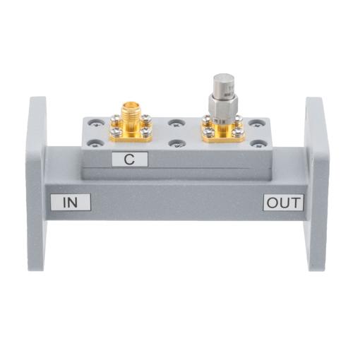 50 dB WR-90 Waveguide Loop Coupler, UG Cover Flange, SMA Female Coupled Port, 8.2 GHz to 12.5 GHz in Aluminum Fairview Microwave FMWCP1100S-50