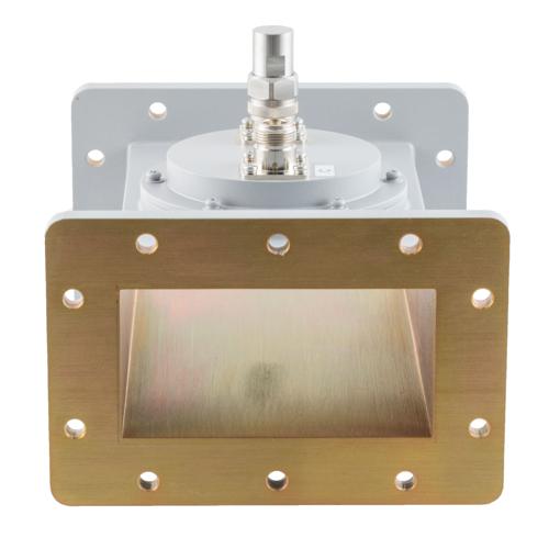 30 dB WR-430 Waveguide Loop Coupler, CPR430F Flange, N Female Coupled Port, 1.72 GHz to 2.61 GHz in Aluminum Fairview Microwave FMWCP1106N-30