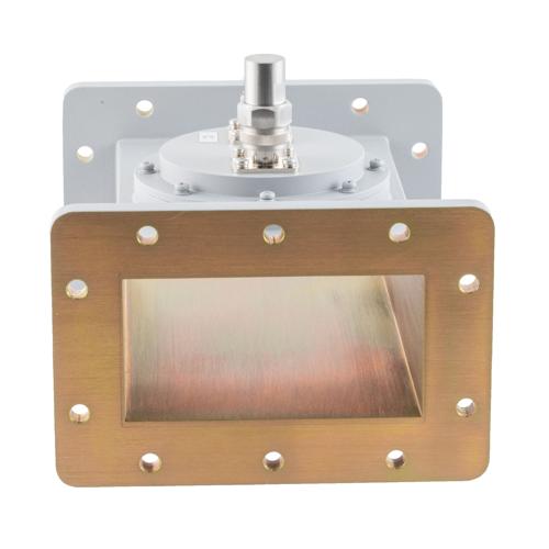 40 dB WR-430 Waveguide Loop Coupler, CPR430F Flange, N Female Coupled Port, 1.72 GHz to 2.61 GHz in Aluminum Fairview Microwave FMWCP1106N-40