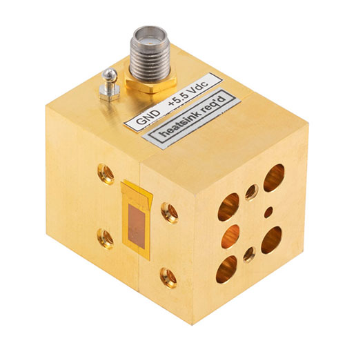 WR-28 Waveguide Gunn Oscillator at a 35 GHz Center Frequency with 3 GHz Tuning Range and -95 dBc/Hz Phase Noise, Ku Band, UG-599/U Fairview Microwave FMWGN1011