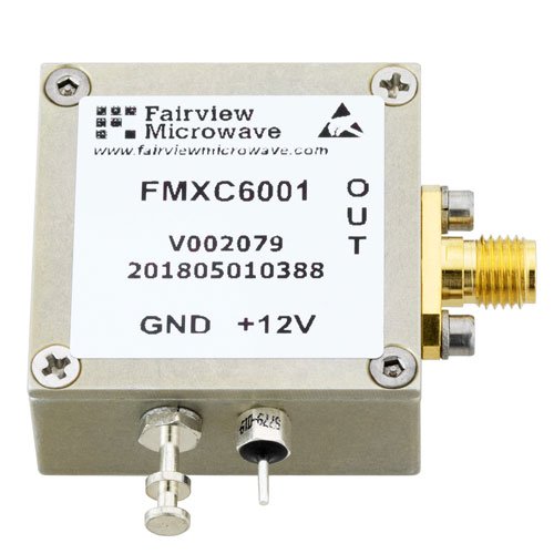 TCXO Oscillator, 20 MHz Ref, -145 dBc/Hz at 10kHz Offset, CMOS Output, ±2.5 PPM, +12V, SMA Fairview Microwave FMXC6001