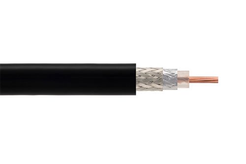 Times Microwave LMR-100A-UF Low Loss Flexible Coax Cable Black TPE Jacket Ultra Flex Fairview Microwave LMR-100A-UF-BULK