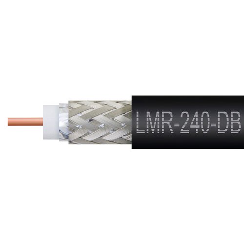 Times Microwave LMR-240-DB Low Loss Flexible Coax Cable Black PE Jacket Fairview Microwave LMR-240-DB