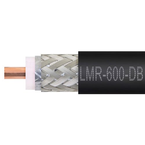 Times Microwave LMR-600-DB Low Loss Flexible Coax Cable Black PE Jacket Fairview Microwave LMR-600-DB