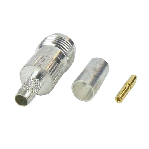 M39012/27-0011 TNC Female (Jack) Connector For RG142, RG223 Cable, Crimp/Solder Fairview Microwave M39012/27-0011