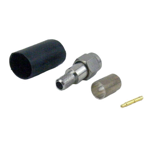 M39012/55-3128 SMA Male (Plug) Connector For RG142, RG223 Cable, Crimp/Solder Fairview Microwave M39012/55-3128