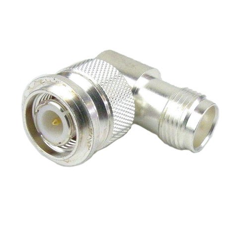 M55339/32-00001 RA TNC Male (Plug) to TNC Female (Jack) Adapter MIL-STD-202 Method 106, Silver Plated Brass Body, High Temp, 1.45 VSWR Fairview Microwave M55339/32-00001