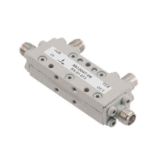 SMA Directional Coupler 6 dB Coupled Port From 2 GHz to 8 GHz Rated To 50 Watts Fairview Microwave MC2047-06