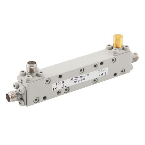 SMA Directional Coupler 10 dB Coupled Port From 1 GHz to 4 GHz Rated To 50 Watts Fairview Microwave MC2104-10