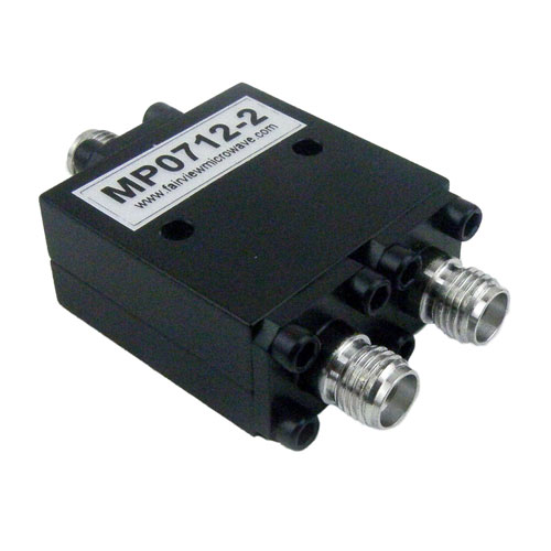 2 Way Power Divider SMA Connectors From 7 GHz to 12.4 GHz Rated at 10 Watts Fairview Microwave MP0712-2