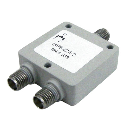 2 Way Power Divider SMA Connectors From 2 GHz to 4 GHz Rated at 30 Watts Fairview Microwave MP8424-2