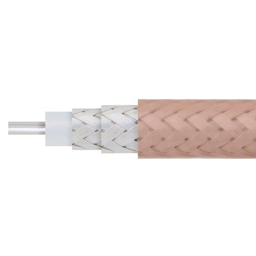 RG142 Flexible Coax Cable Tan FEP Jacket Fairview Microwave RG142