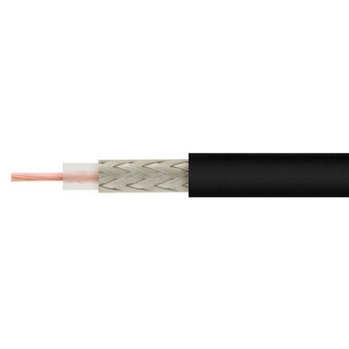 RG174 Flexible Coax Cable Black PVC Jacket Fairview Microwave RG174-BULK