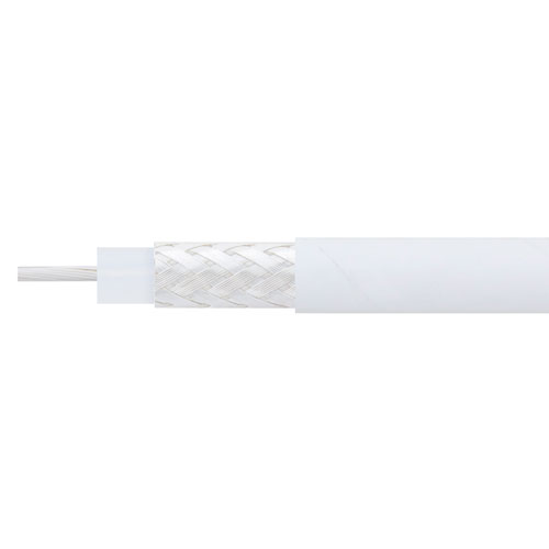 Flexible RG188 Coax Cable Single Shielded with White PTFE Jacket Fairview Microwave RG188A/U