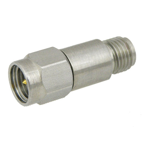 1 dB Fixed Attenuator SMA Male (Plug) to SMA Female (Jack) Up to 18 GHz Rated to 2 Watts, Passivated Stainless Steel Body, 1.35 VSWR Fairview Microwave SA18E-01