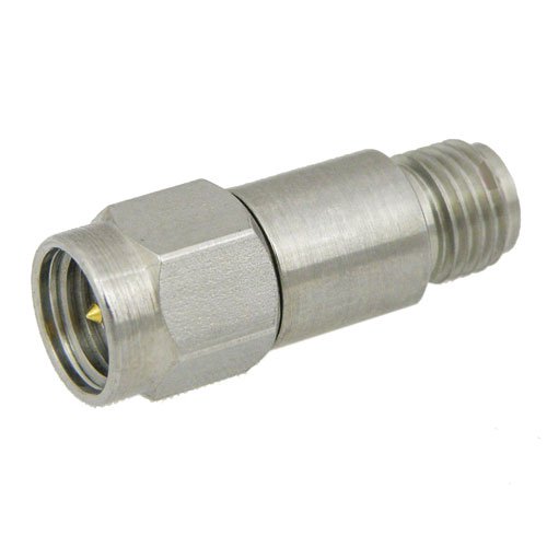 5 dB Fixed Attenuator SMA Male (Plug) to SMA Female (Jack) Up to 18 GHz Rated to 2 Watts, Passivated Stainless Steel Body, 1.35 VSWR Fairview Microwave SA18E-05