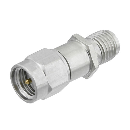 1 dB Fixed Attenuator SMA Male (Plug) to SMA Female (Jack) Up to 18 GHz Rated to 2 Watts, Passivated Stainless Steel Body, 1.35 VSWR Fairview Microwave SA18H-01