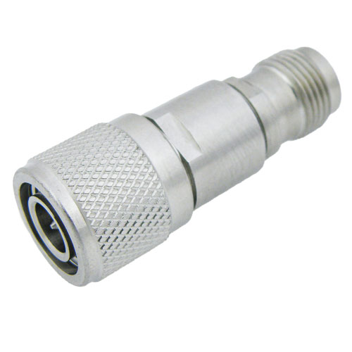 20 dB Fixed Attenuator TNC Male (Plug) to TNC Female (Jack) Up to 18 GHz Rated to 5 Watts, Passivated Stainless Steel Body, 1.45 VSWR Fairview Microwave SA18T5W-20