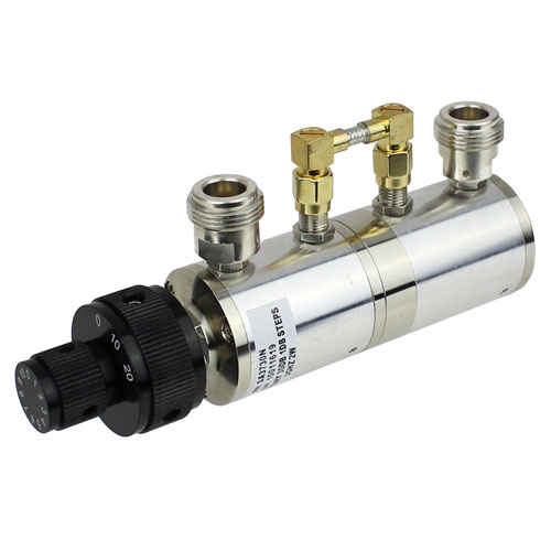 1 to 30 dB Step Attenuator With a 1 dB Step N Female Connectors Rated Up To 3 GHz and Up to 2 Watts in a Dial Design Fairview Microwave SA3730N