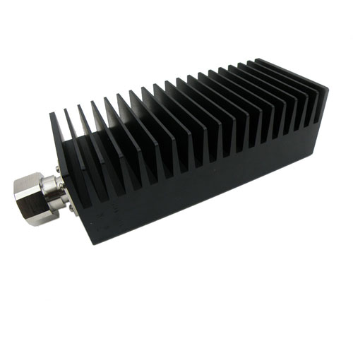 3 dB Fixed Attenuator 7/16 Male (Plug) to 7/16 Female (Jack) Up to 3 GHz Rated to 100 Watts, Heatsink Body, 1.35 VSWR Fairview Microwave SA3D100-03