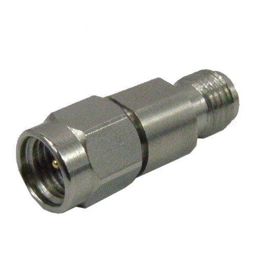 30 dB Fixed Attenuator 2.92mm Male (Plug) to 2.92mm Female (Jack) Up to 40 GHz Rated to 0.5 Watts, Passivated Stainless Steel Body, 1.5 VSWR Fairview Microwave SA4012-30