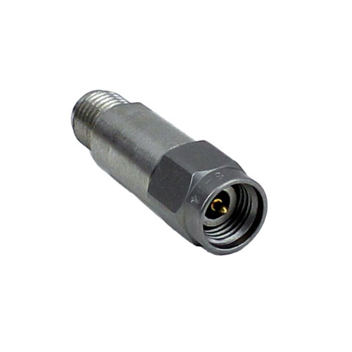 2 dB Fixed Attenuator 2.92mm Male (Plug) To 2.92mm Female (Jack) Up To 40 GHz Rated To 2 Watts, Passivated Stainless Steel Body, 1.6 VSWR Fairview Microwave SA4018-02