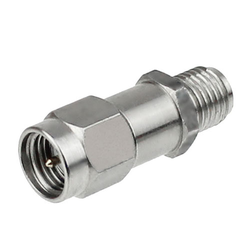 3 dB Fixed Attenuator SMA Male (Plug) To SMA Female (Jack) Up To 6 GHz Rated To 2 Watts, Passivated Stainless Steel Body, 1.35 VSWR Fairview Microwave SA6H-03