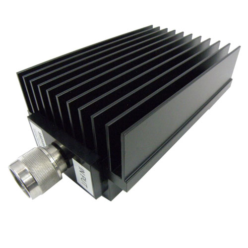 20 dB Fixed Attenuator N Male (Plug) to N Female (Jack) Directional Up to 8.5 GHz Rated to 150 Watts, Heatsink Body, 1.35 VSWR Fairview Microwave SA8N005-20