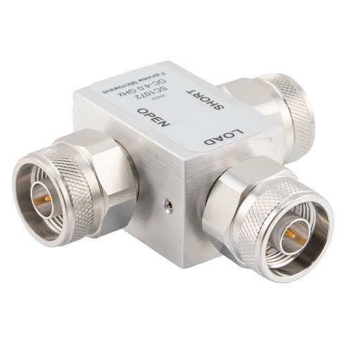 Short Open Load (SOL) Analyzer Calibration Kit with Type N Male Connections in a portable 3-in-1 Design and Operating to 4 GHz Fairview Microwave SC1072