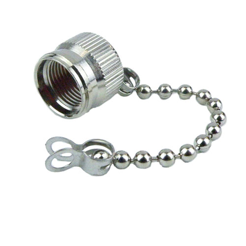 TNC Male Open Circuit Connector Cap With 2.76 Inch Chain Fairview Microwave SC2067