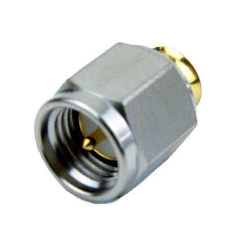 SMA Male (Plug) Connector for .141 SR, RG402, RG402 Tinned Cable, Solder, Passivated Stainless Steel Body, Length 0.33 In Fairview Microwave SC3016