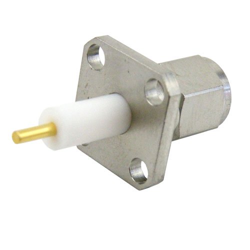 SMA Male (Plug) Connector Stub Terminal 4 Hole Flange (Panel Mount), Solder Fairview Microwave SC3796