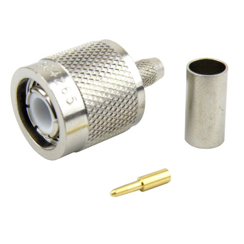 TNC Male (Plug) Connector For RG58 Cable, Crimp/Solder Fairview Microwave SC4265