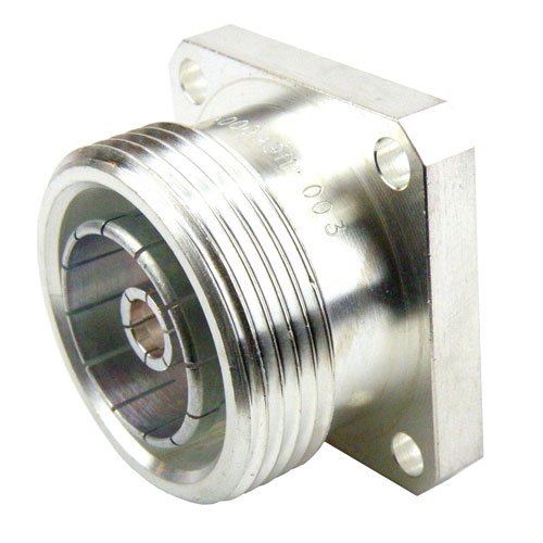 7/16 DIN Female (Jack) Connector Solder Cup Terminal 4 Hole Flange (Panel Mount), Solder Fairview Microwave SC4911