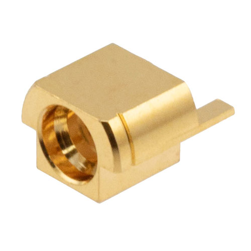 SMP Male (Plug) Full Detent PCB Connector End Launch, Solder, Gold Plated Brass Body, Length 0.25 In Fairview Microwave SC5370