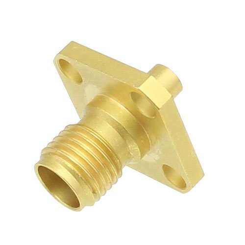 2.92mm Female (Jack) Connector 4 Hole Flange (Panel Mount) for RG405 Cable, Solder/Non-Solder Contact Fairview Microwave SC7620