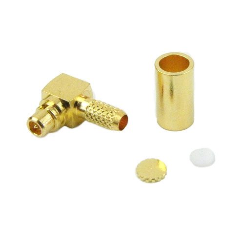 Right Angle MMCX Plug (Male) Connector For RG316, RG174 Cable, Crimp/Solder Fairview Microwave SC9539