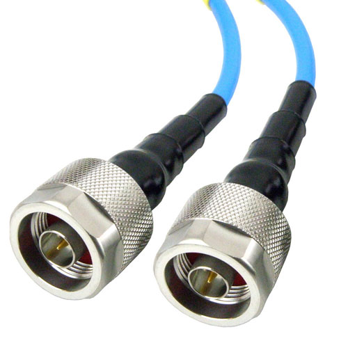 Precision N Male to N Male Cable RG-402 Coax in 12 Inch and RoHS Compliant Fairview Microwave SCA1815-0505-12