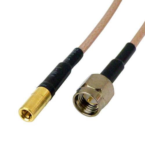 SMA Male to SSMB Male Cable RG-316 Coax in 12 Inch and RoHS Fairview Microwave SCA24316-12