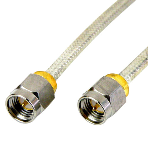 SMA Male to SMA Male Cable SF-141 Coax in 4 Inch and RoHS Fairview Microwave SCA38141-04