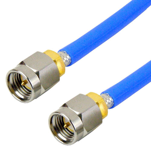 SMA Male to SMA Male Cable SF-141J Coax in 18 Inch Fairview Microwave SCA40141-18