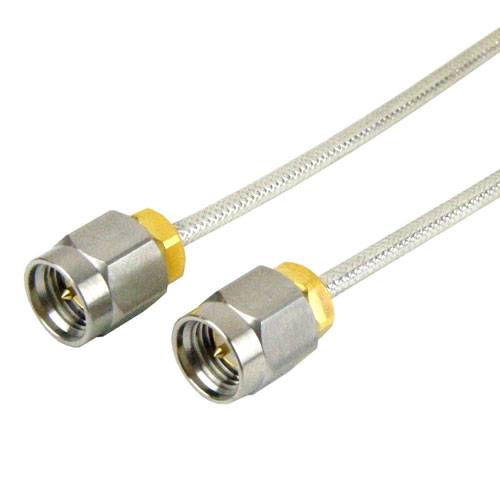 SMA Male (Plug) to SMA Male (Plug) Cable RG405 Type .086 Coax Up To 18 GHz, 1.3 VSWR in 3 Inch and RoHS Fairview Microwave SCA45086-03