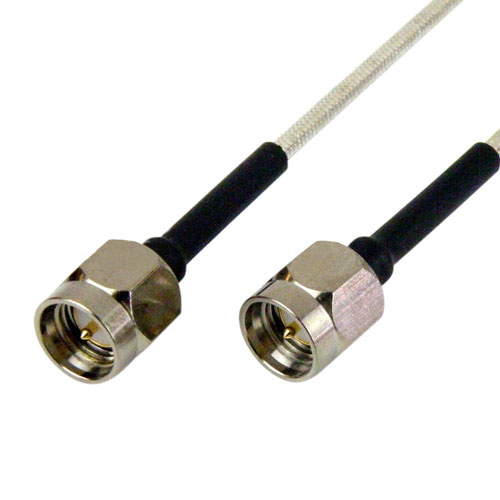 SMA Male to SMA Male Cable RG405 Type .086 Coax in 15 Inch and RoHS Fairview Microwave SCA49086-15