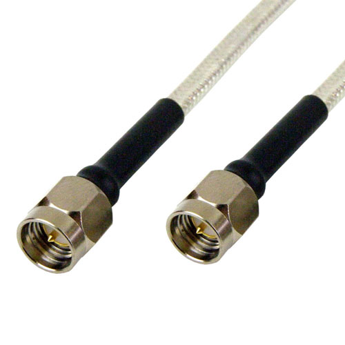 SMA Male to SMA Male Cable SF-141 Coax in 18 Inch and RoHS Compliant Fairview Microwave SCA49141-18