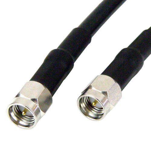 SMA Male to SMA Male Cable LMR-195 Coax in 6 Inch and RoHS Compliant Fairview Microwave SCA49195-06